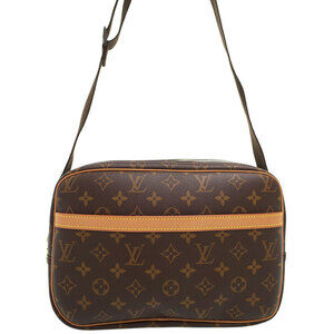 Louis Vuitton Monogram Leather Brown Reporter Shoulder Bag